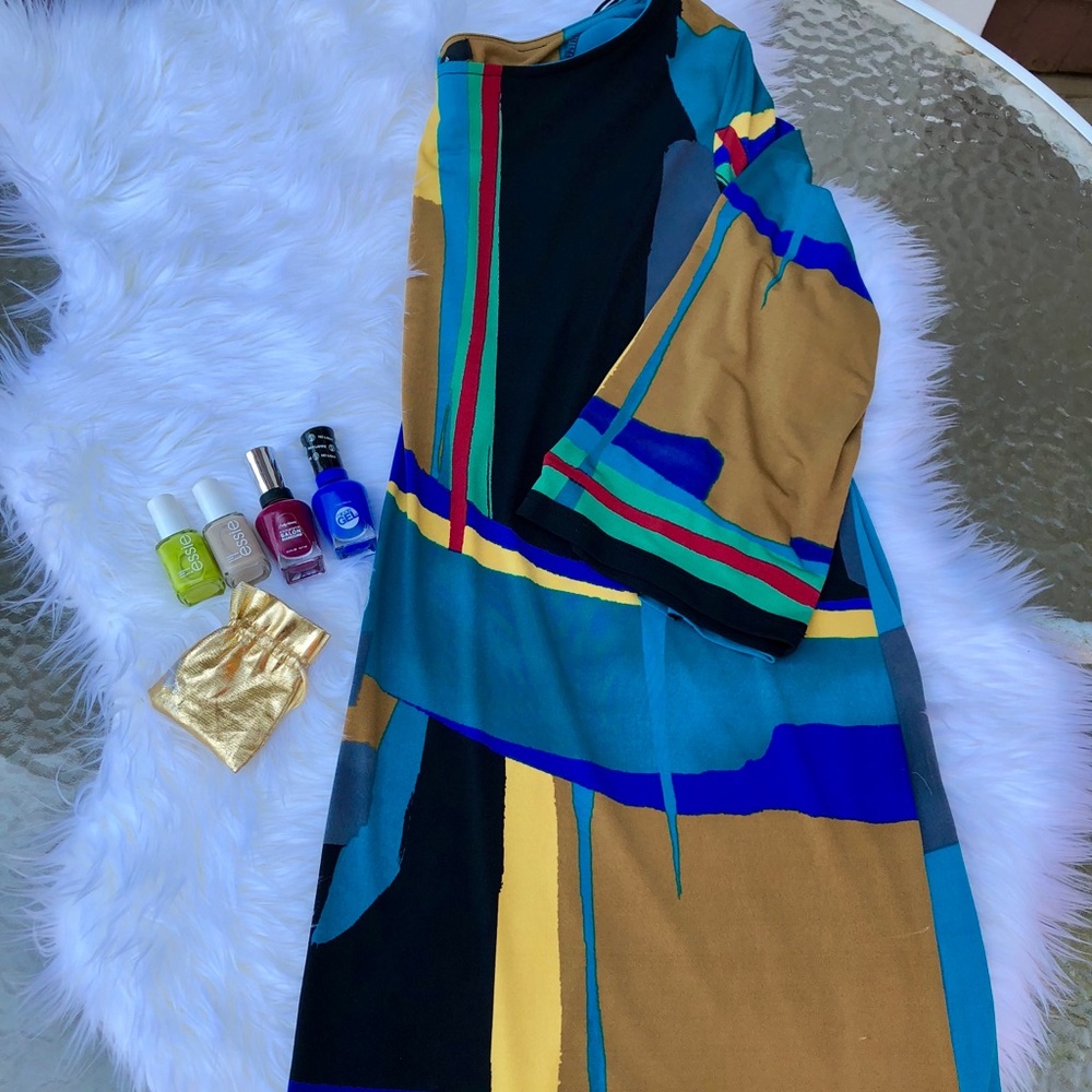 Multi Colored Lightweight Shabby Tunic